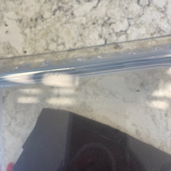 Lalique Crystal Coupe Roses Square Bowl - Picture 9 of 14